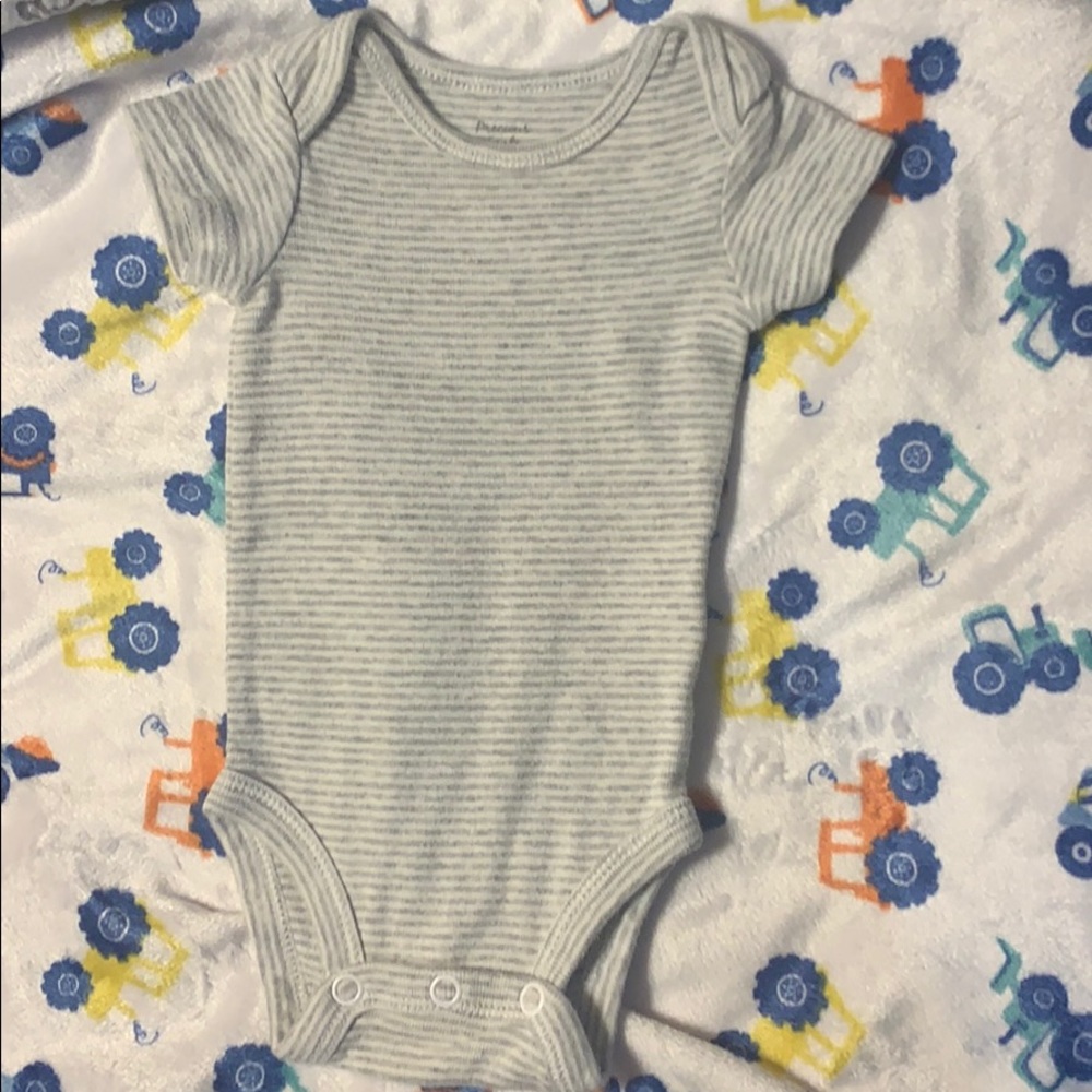 Newborn striped onesie